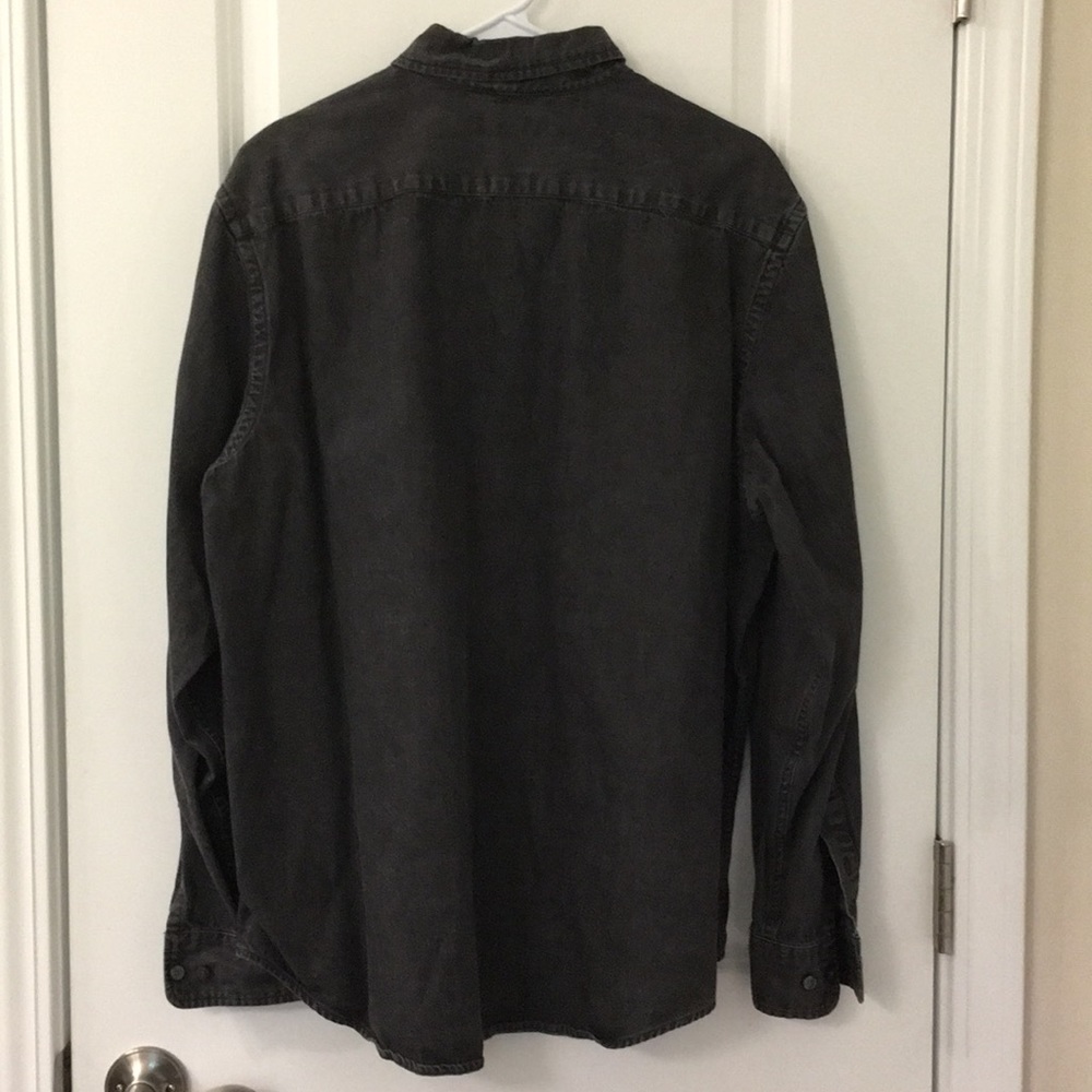 Slim fit black jean shirt - Picture 3 of 3